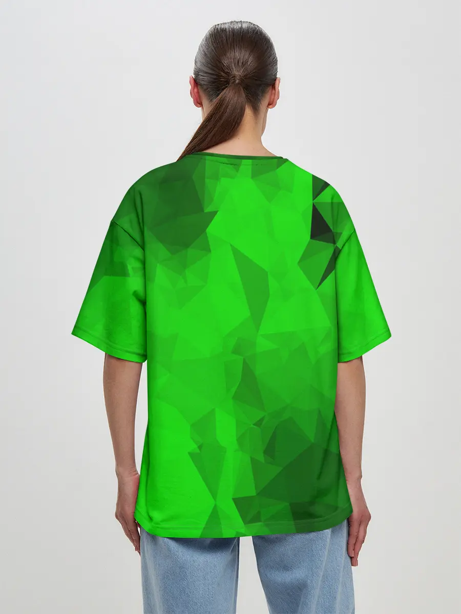 Женская футболка оверсайз / GREEN