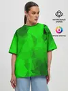 Женская футболка оверсайз / GREEN
