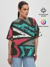 Женская футболка оверсайз / Geometric Abstraction
