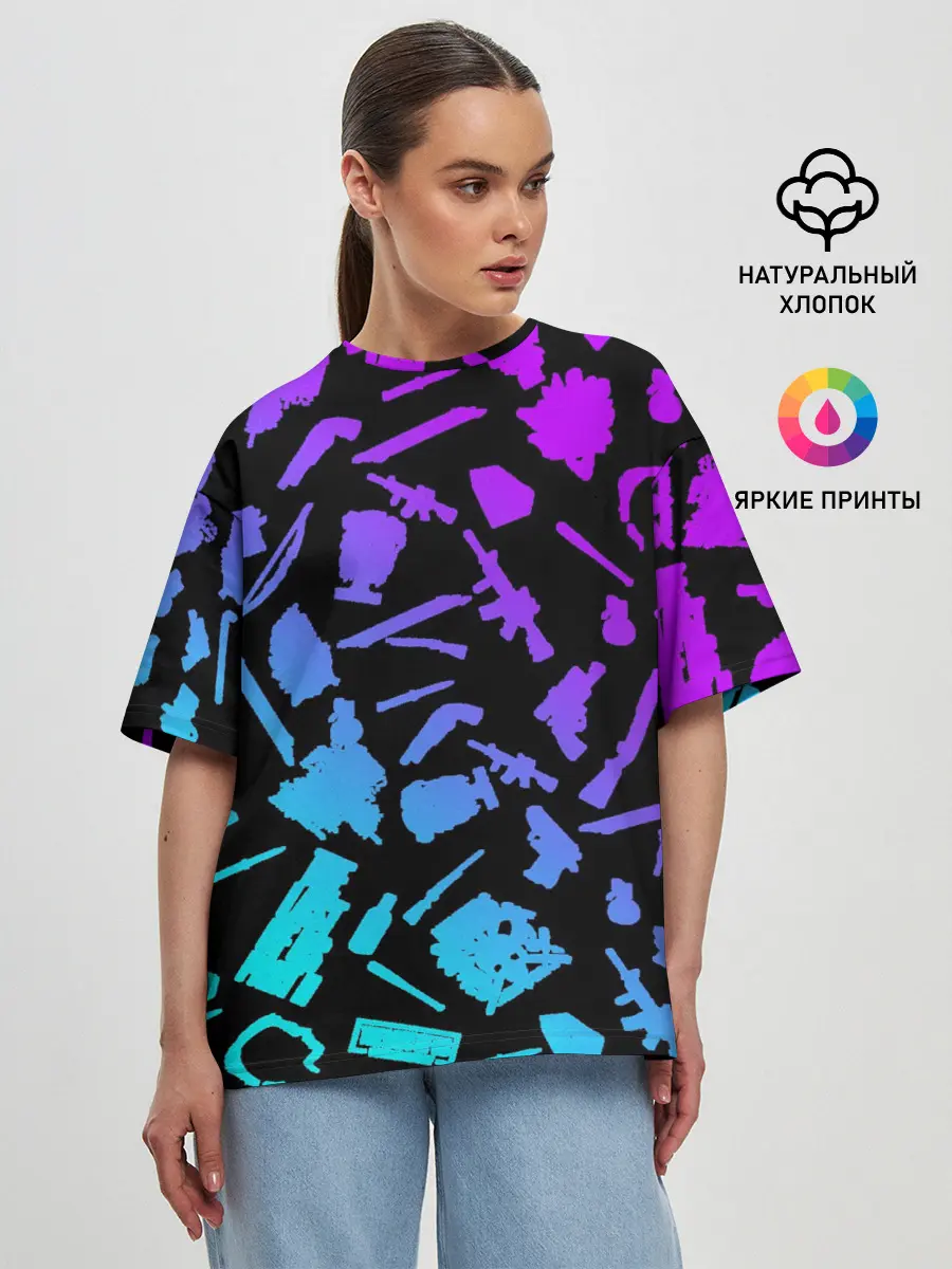 Женская футболка оверсайз / PATTERN THE LAST OF US