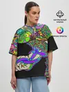 Женская футболка оверсайз / ПСИХОДЕЛИКА NEW
