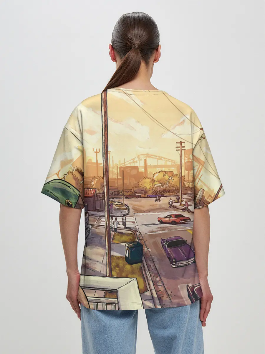 Женская футболка оверсайз / GTA San Andreas