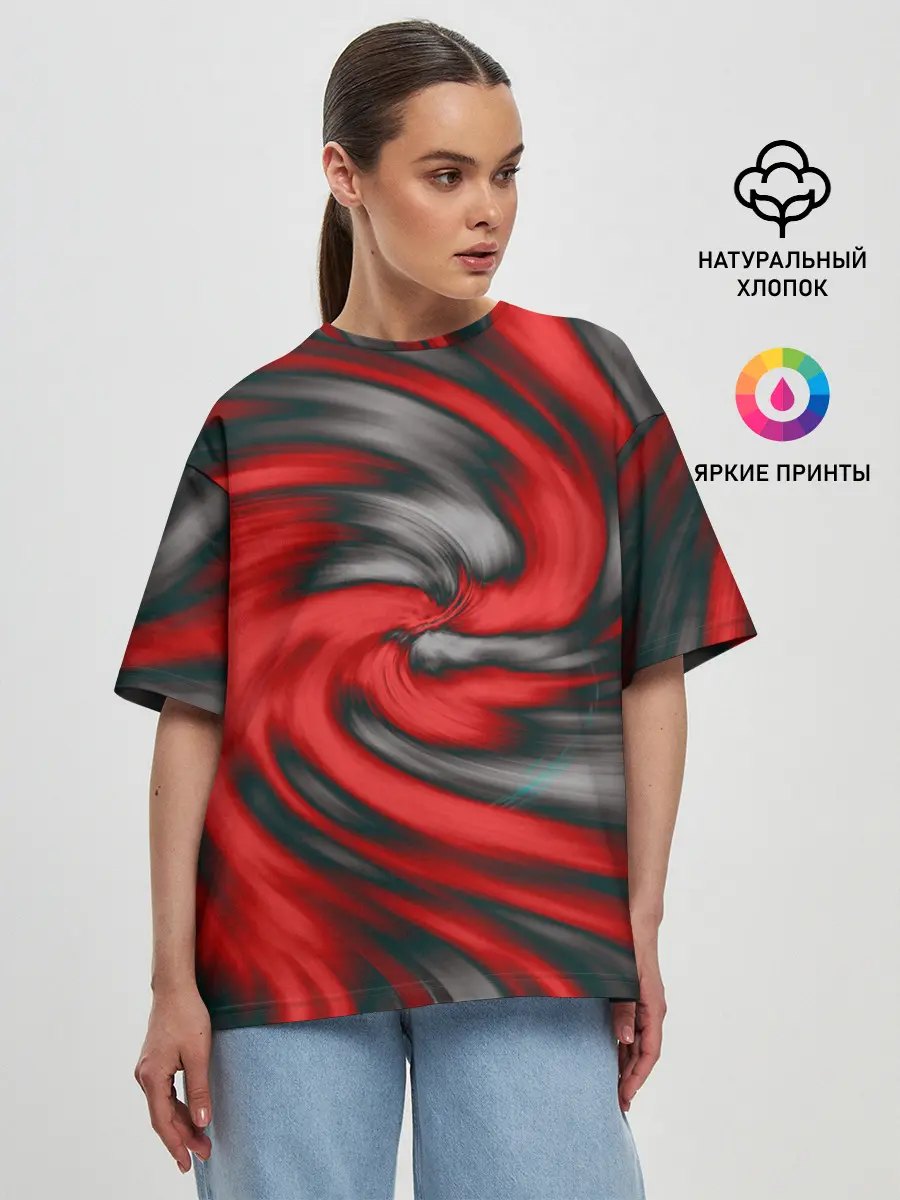 Женская футболка оверсайз / ЛАБИРИНТ ФАНТАЗИЙ