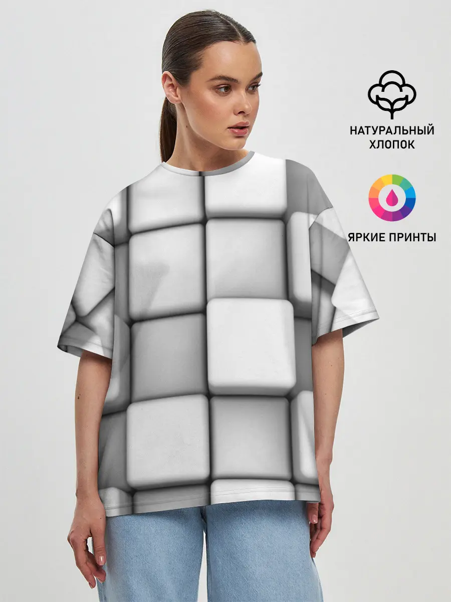 Женская футболка оверсайз / ТЕКСТУРА