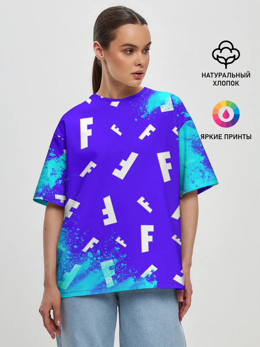 Женская футболка оверсайз / FORTNITE / ФОРТНАЙТ