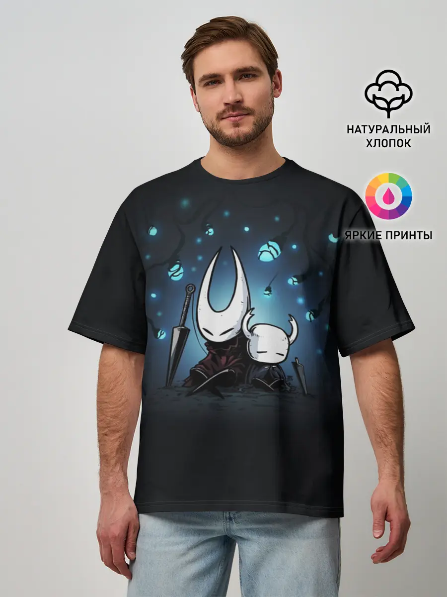 Мужская футболка оверсайз / Hollow Knight