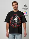 Мужская футболка оверсайз / SATANIC