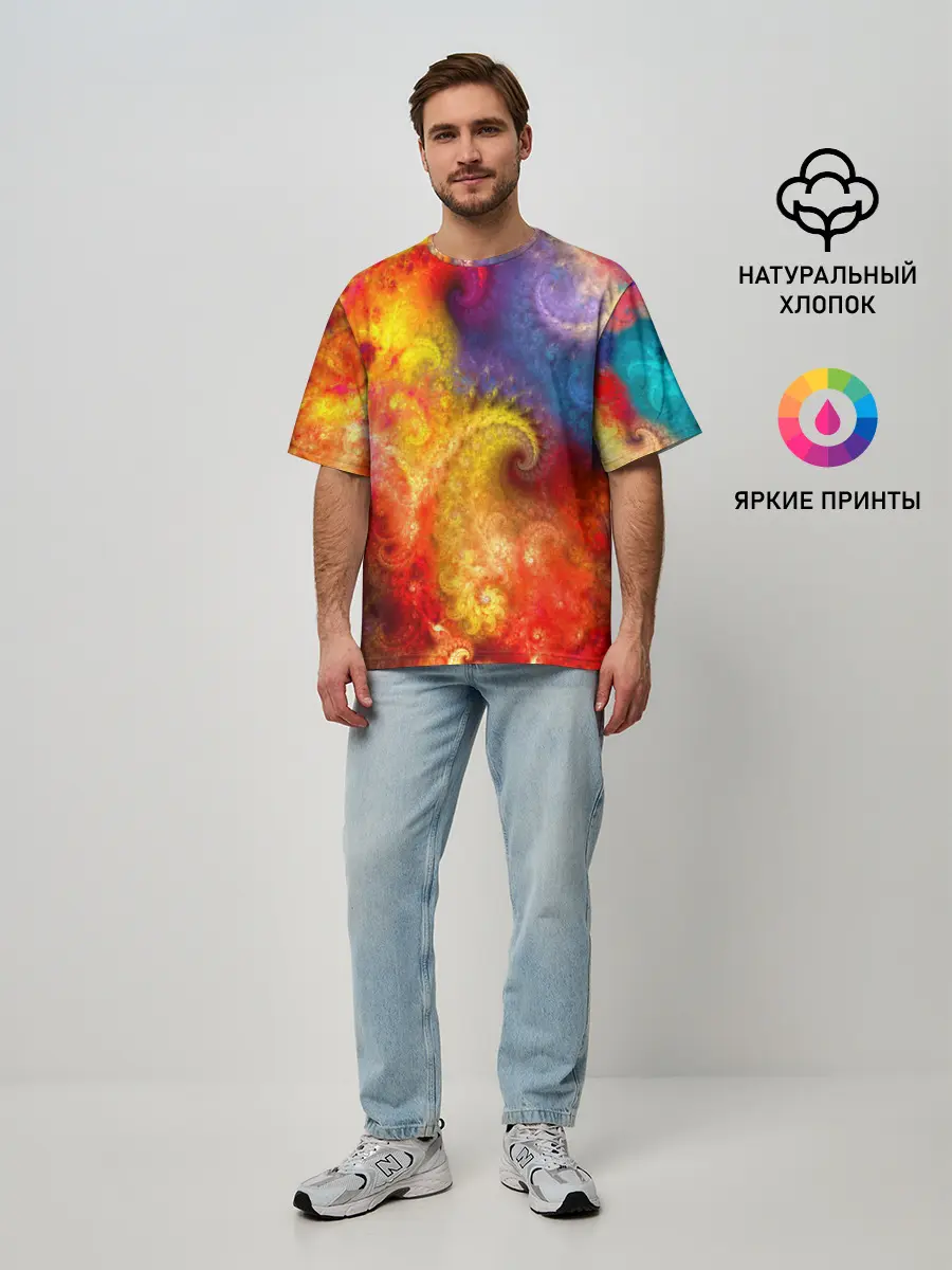 Мужская футболка оверсайз / Absract