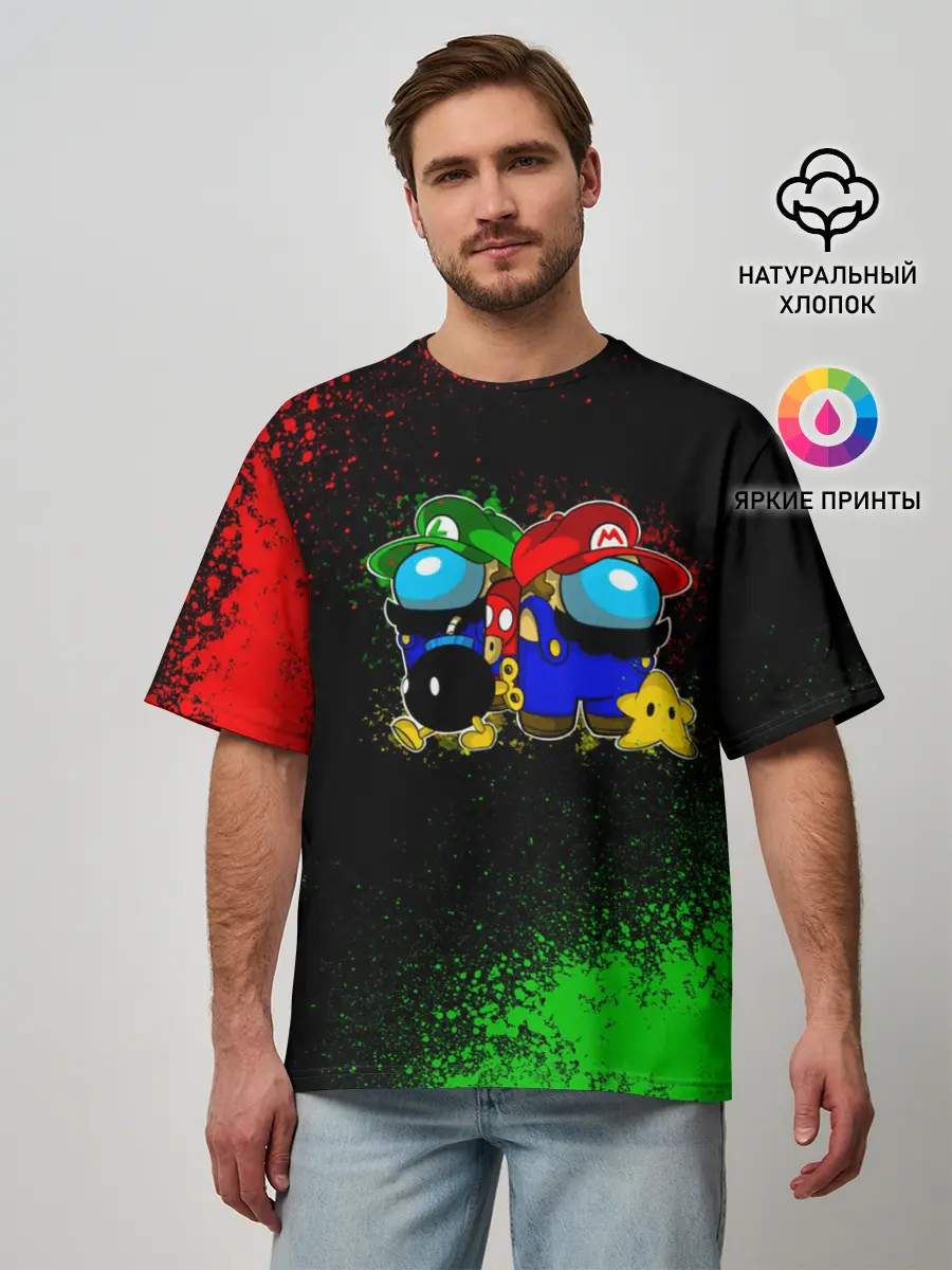 Мужская футболка оверсайз / Among Us