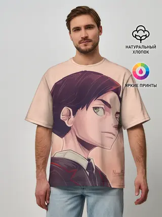 Мужская футболка оверсайз / Академия Амбрелла номер пять