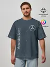 Мужская футболка оверсайз / MERCEDES / МЕРСЕДЕС