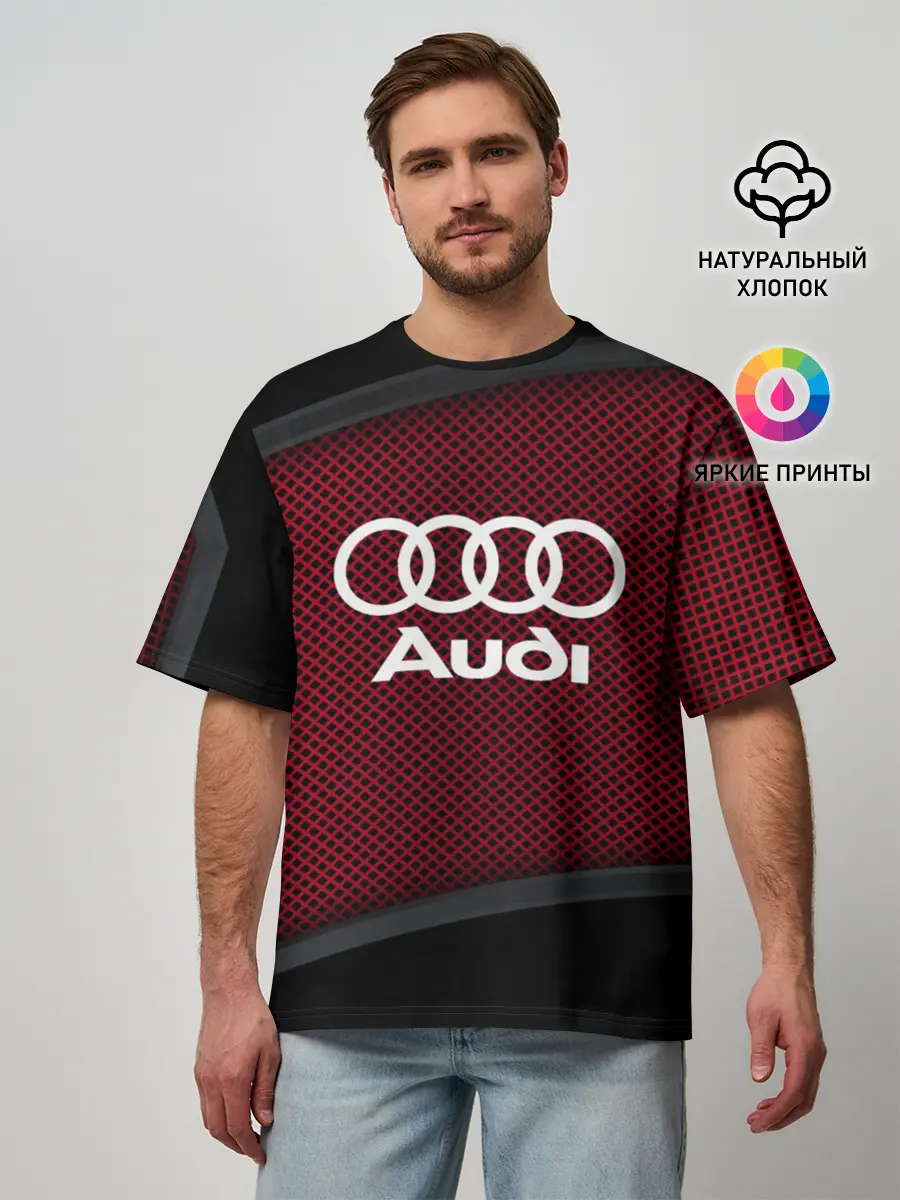 Мужская футболка оверсайз / AUDI SPORT