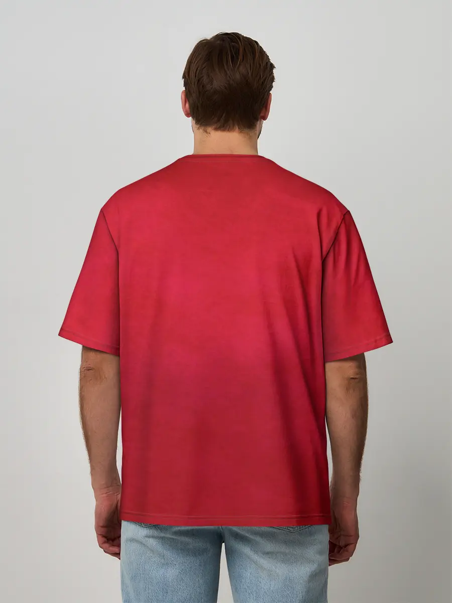 Мужская футболка оверсайз / Азур Лейн ленты