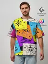 Мужская футболка оверсайз / Color pattern