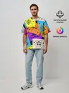 Мужская футболка оверсайз / Color pattern