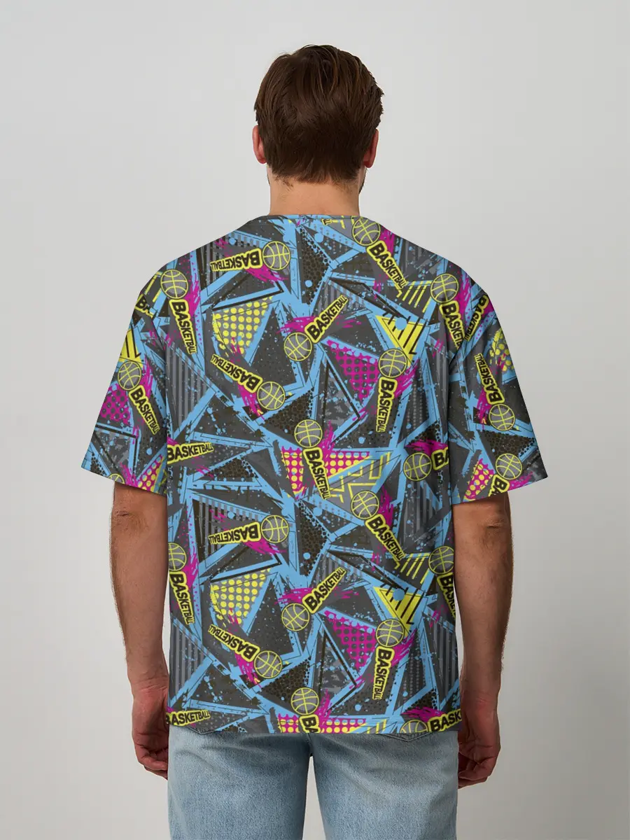 Мужская футболка оверсайз / BASKETBALL