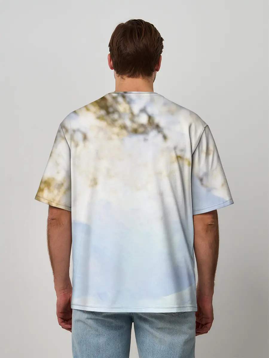 Мужская футболка оверсайз / Я зимой