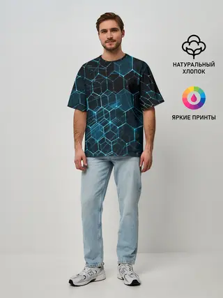 Мужская футболка оверсайз / Броня