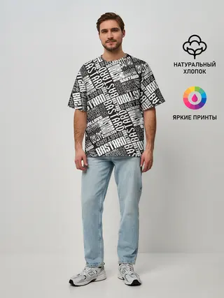 Мужская футболка оверсайз / BASTARD!