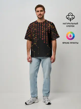 Мужская футболка оверсайз / ПРОГРАММНЫЙ КОД