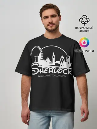 Мужская футболка оверсайз / Sherlock