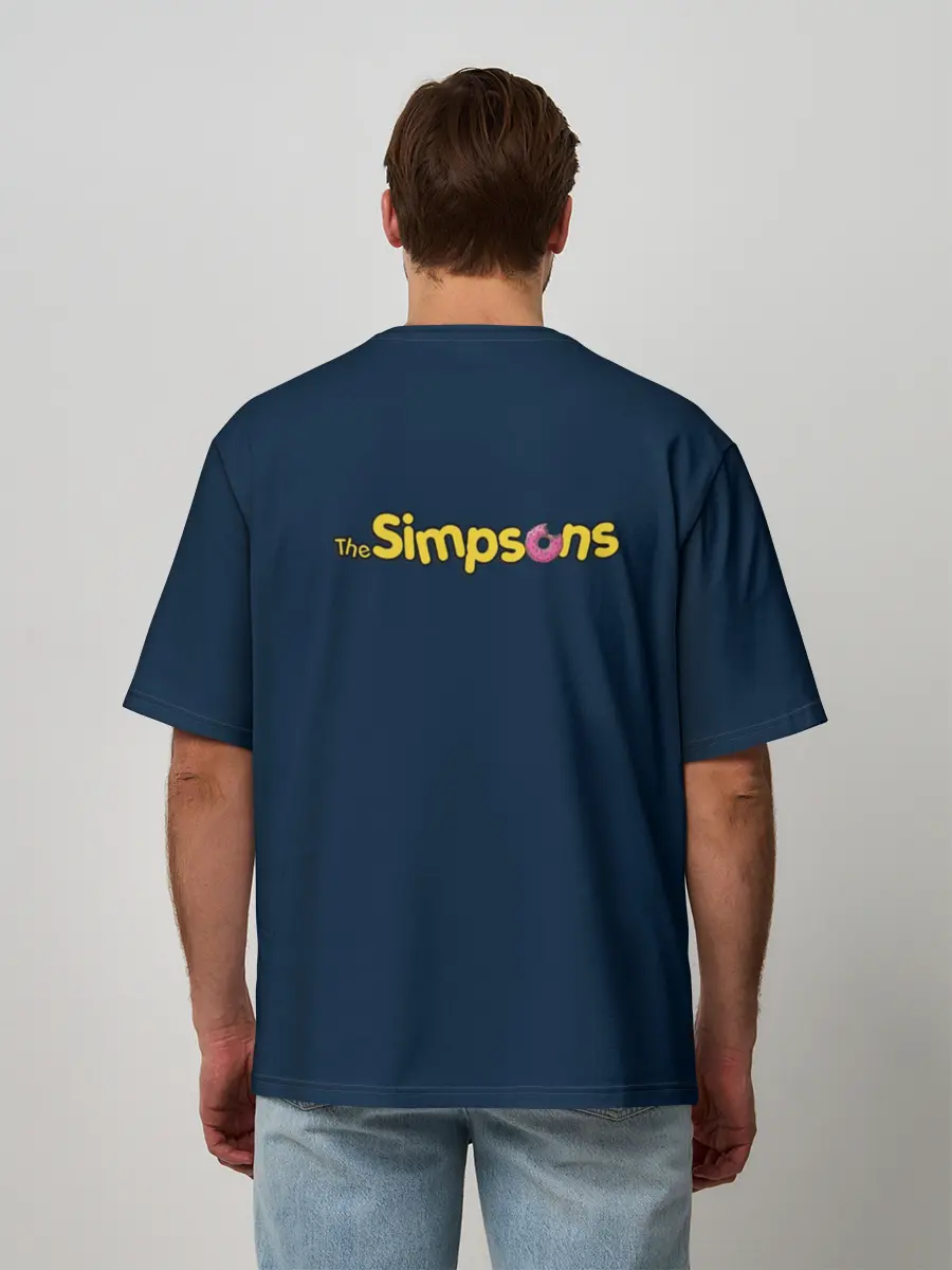 Мужская футболка оверсайз / Гомер Супергерой