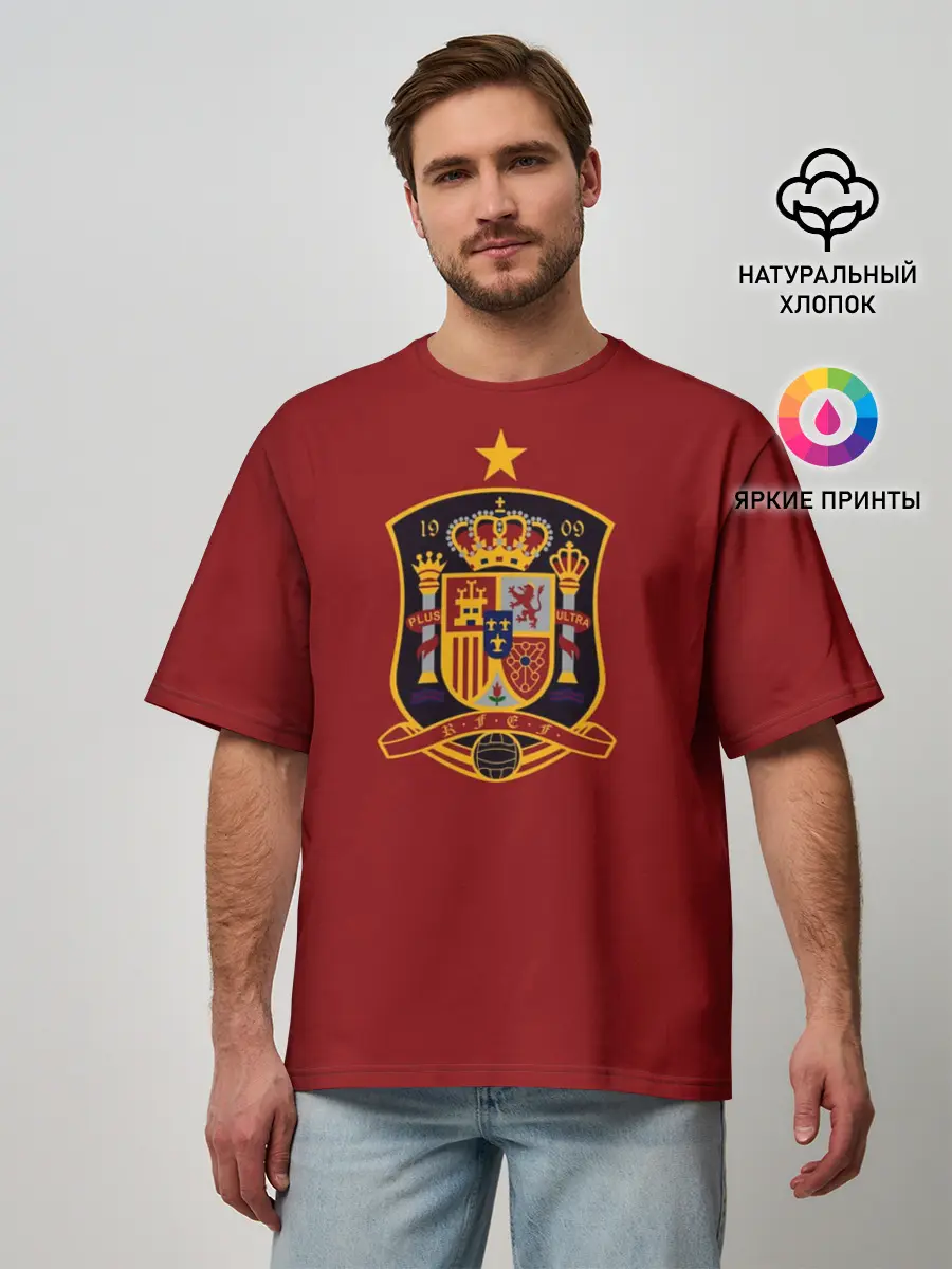 Мужская футболка оверсайз / Сборная Испании