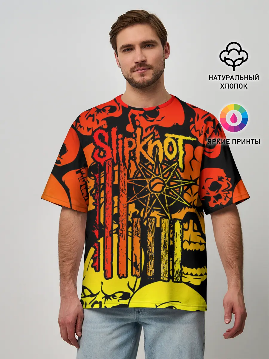 Мужская футболка оверсайз / Slipknot