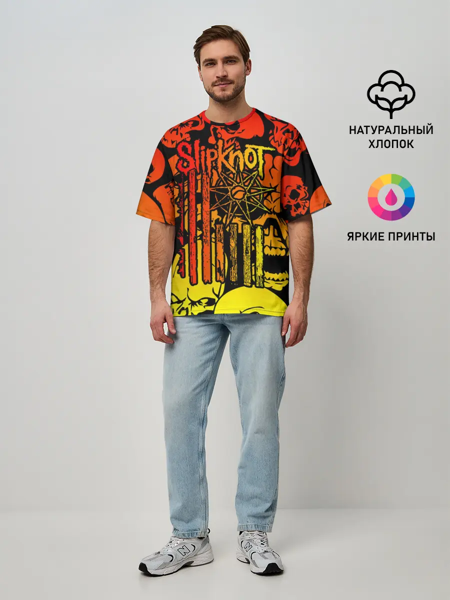 Мужская футболка оверсайз / Slipknot