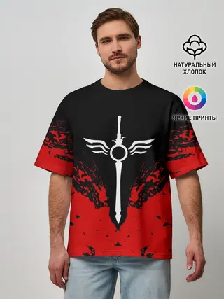 Мужская футболка оверсайз / DMC SWORD