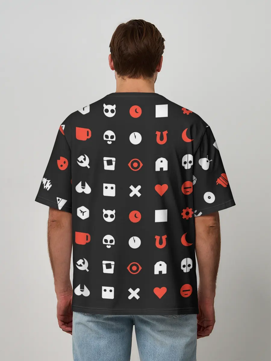 Мужская футболка оверсайз / Любовь смерть и роботы