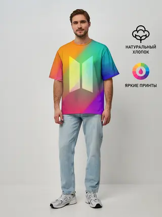 Мужская футболка оверсайз / BTS