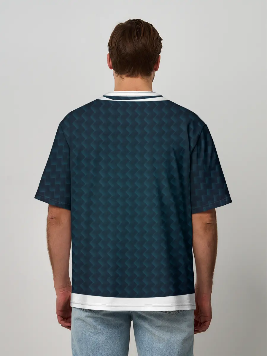 Мужская футболка оверсайз / Экзо-броня