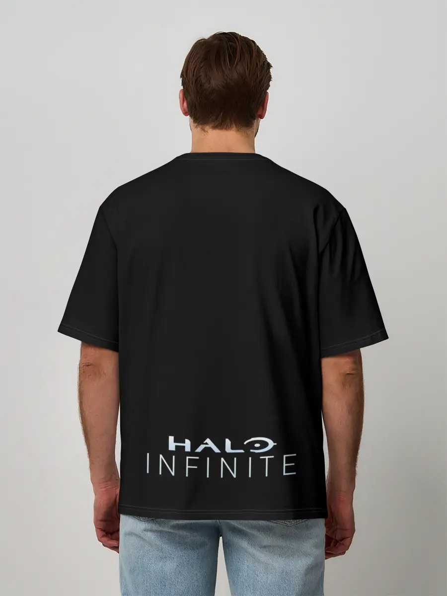 Мужская футболка оверсайз / Halo Infinite White