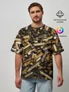 Мужская футболка оверсайз / Гильзы