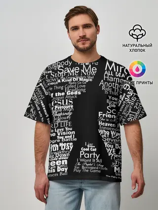 Мужская футболка оверсайз / Queen