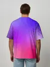 Мужская футболка оверсайз / фиолетовый кристалл