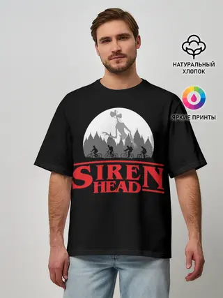 Мужская футболка оверсайз / Siren Head