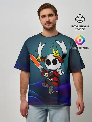 Мужская футболка оверсайз / Hollow Knight x Hades