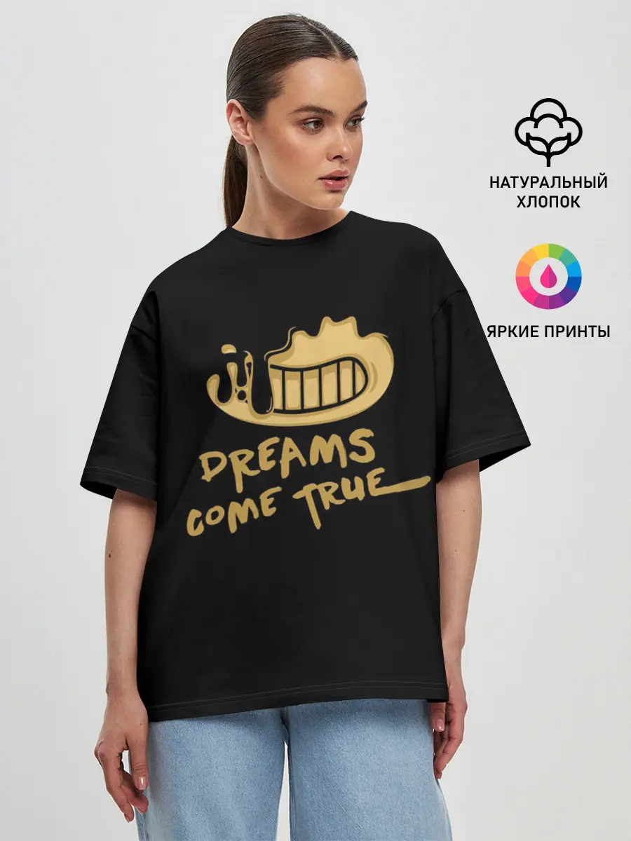 Женская футболка оверсайз / Bendy And The Ink Machine