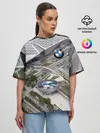 Женская футболка оверсайз / BMW city