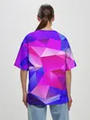 Женская футболка оверсайз / NEON POLYGON
