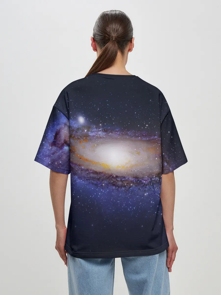 Женская футболка оверсайз / ГАЛАКТИКА