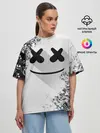 Женская футболка оверсайз / Marshmello