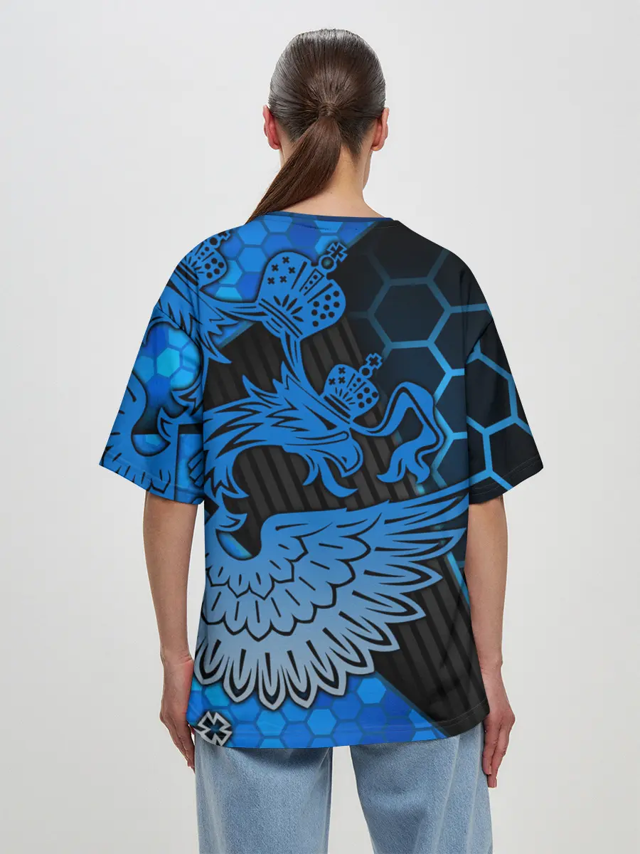 Женская футболка оверсайз / Хоккей