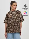 Женская футболка оверсайз / Coffee