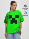 Женская футболка оверсайз / MINECRAFT