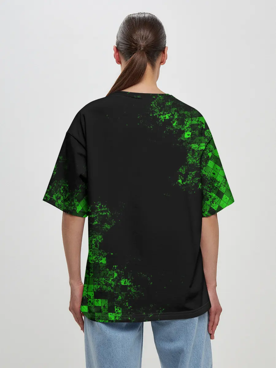 Женская футболка оверсайз / MINECRAFT