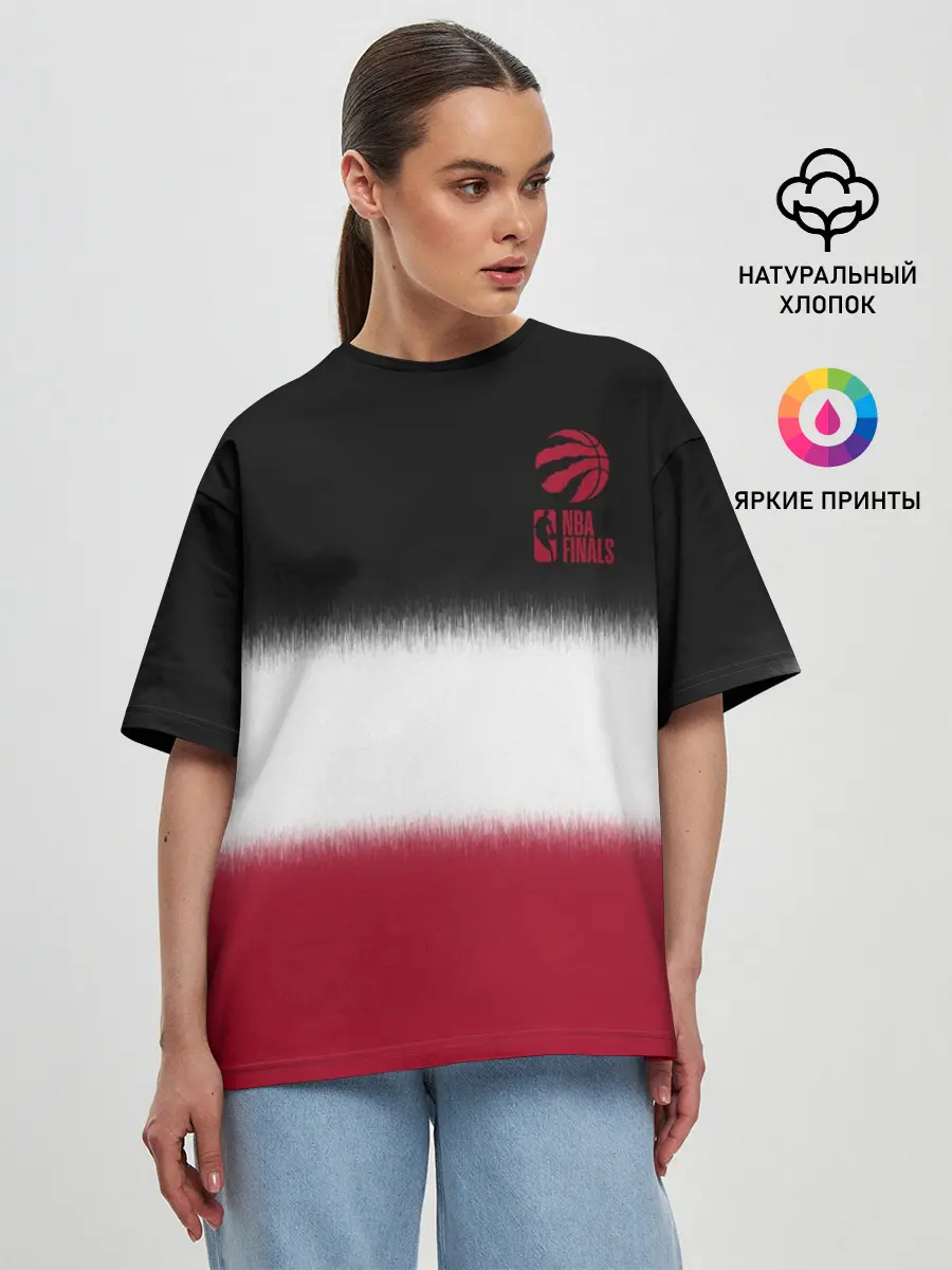 Женская футболка оверсайз / 2019 Champions Raptors