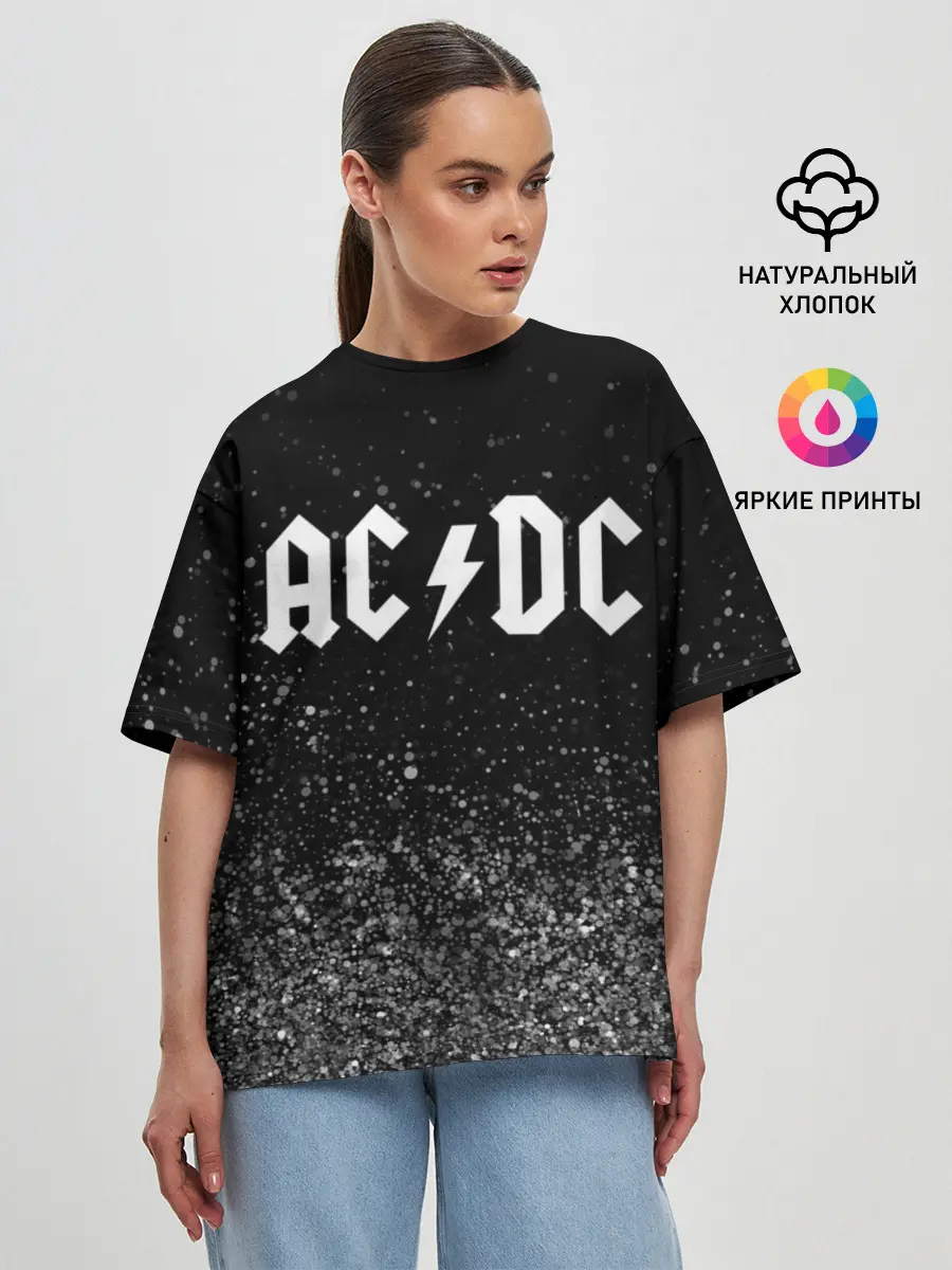 Женская футболка оверсайз / AC/DC